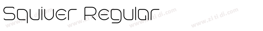 Squiver Regular字体转换